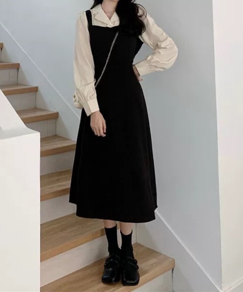 SallyLunn(サリーラン)の「エプロンフレアワンピース(ワンピース・レディース・ブラック・X-LARGE/LARGE/MEDIUM)」の7枚目の写真