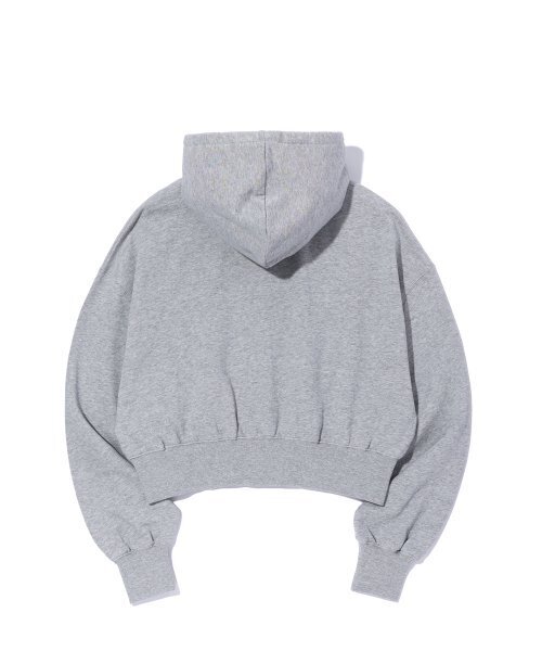 CRITIC(クリティック)の「CROP WORMHOLE LOGO HOODIE ZIP-UP MELANGE GREY(パーカー・レディース・その他・FREE)」の2枚目の写真