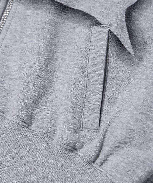 CRITIC(クリティック)の「CROP WORMHOLE LOGO HOODIE ZIP-UP MELANGE GREY(パーカー・レディース・その他・FREE)」の5枚目の写真