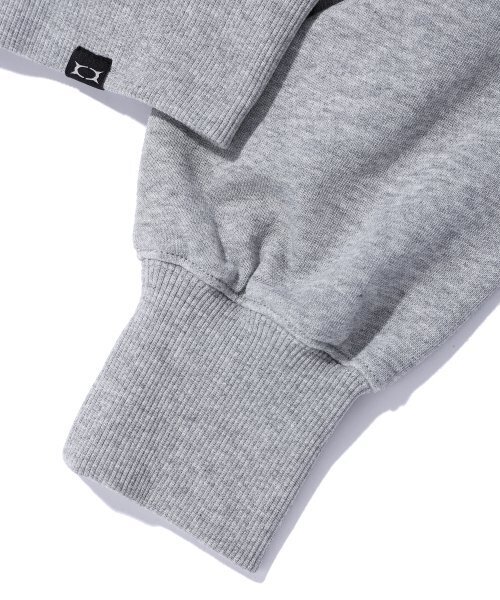CRITIC(クリティック)の「CROP WORMHOLE LOGO HOODIE ZIP-UP MELANGE GREY(パーカー・レディース・その他・FREE)」の6枚目の写真