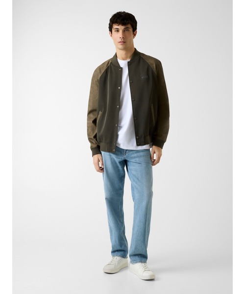 Guess（ゲス）の「HERITAGE Varsity Jacket アウター ブルゾン（ブルゾン・メンズ・カーキ・SMALL/MEDIUM/LARGE/X-LARGE）」の10枚目の写真