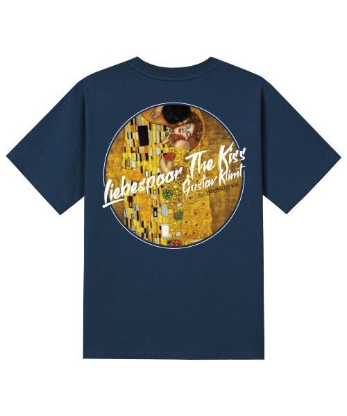 KAN6312(カン6312)の「KTN0071クリームト半袖Tシャツ - ネイビー(Tシャツ/カットソー・メンズ・その他・LARGE/MEDIUM/SMALL/X-LARGE)」の1枚目の写真
