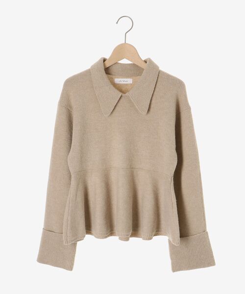 セール】レースカラーペプラムニット（ニット/セーター）｜cle blatt