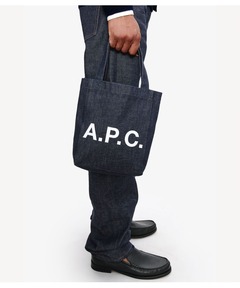 A.P.C./アーペーセー tote lou デニムトートバッグ A4サイス収納可 A.P.C./アーペーセー tote lou デニムトートバッグ A4サイス収納可