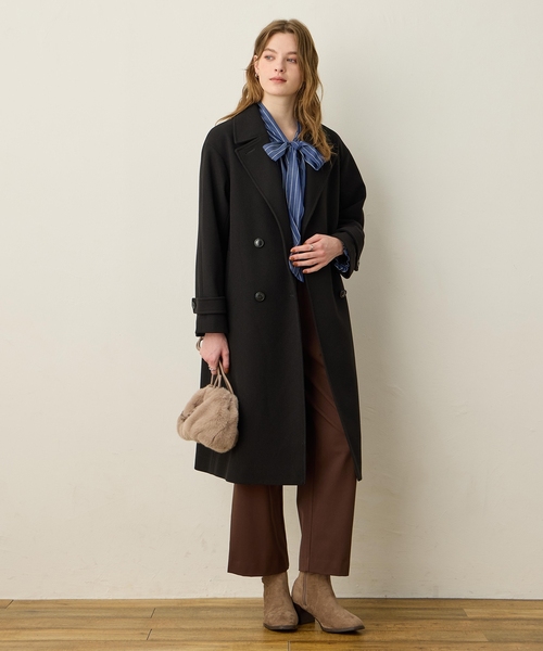 ルスークホリデー（LE SOUK HOLIDAY）/ダブルチェスターロングコート セール】ダブルチェスターロングコート（その他アウター）｜LE SOUK