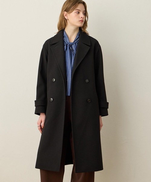 セール】ダブルチェスターロングコート（その他アウター）｜LE SOUK