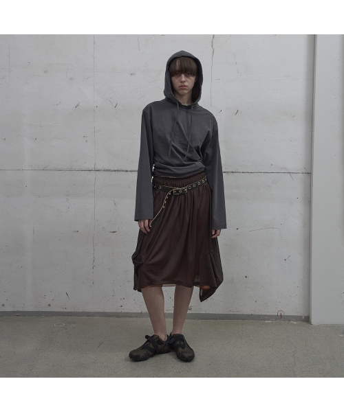 lcdc tm パーカー TWISTED HOODIE (DARK GREY)（パーカー）｜LCDC TM（エルシー
