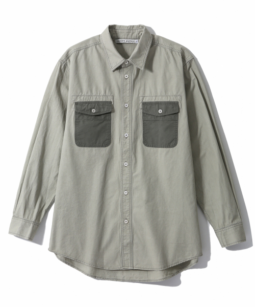 GARDEN EXPRESS（ガーデンエクスプレス）の「Pocket-Detail Shirt (khaki)（シャツ/ブラウス・メンズ・その他・LARGE/X-LARGE）」の2枚目の写真
