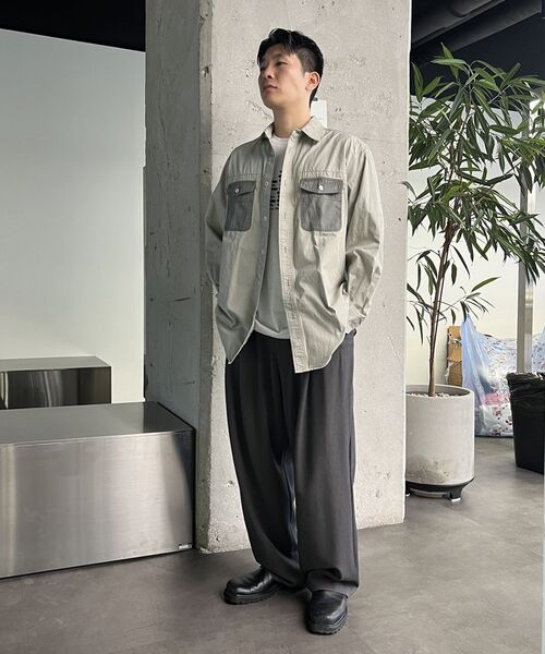 GARDEN EXPRESS（ガーデンエクスプレス）の「Pocket-Detail Shirt (khaki)（シャツ/ブラウス・メンズ・その他・LARGE/X-LARGE）」の4枚目の写真