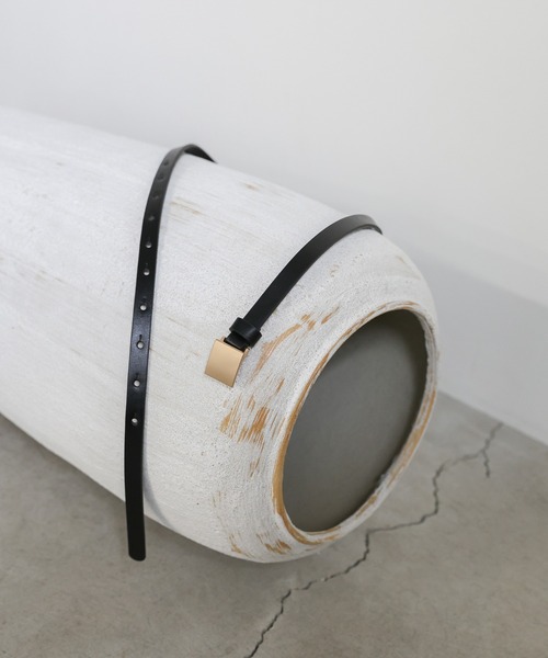 select MOCA(セレクトモカ)の「プレートバックルベルト(ベルト・レディース・ブラック・FREE)」の12枚目の写真