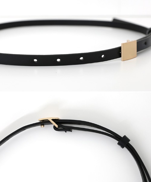 select MOCA(セレクトモカ)の「プレートバックルベルト(ベルト・レディース・ブラック・FREE)」の15枚目の写真