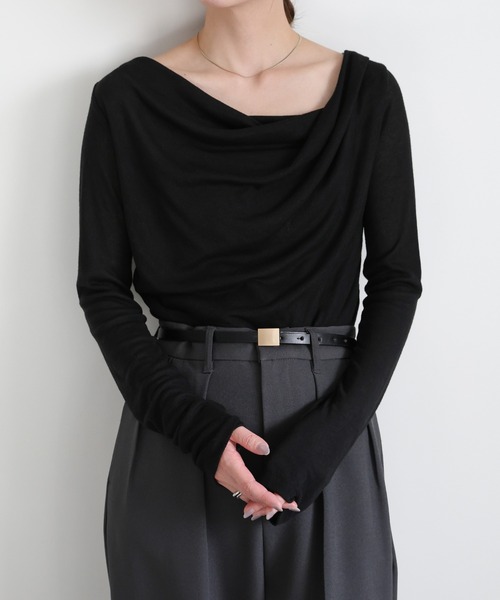 select MOCA(セレクトモカ)の「プレートバックルベルト(ベルト・レディース・ブラック・FREE)」の16枚目の写真