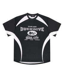 DUCKDIVE（ダックダイブ）の「リーグバスティメッシュショートスリーブブラック（Tシャツ/カットソー）」