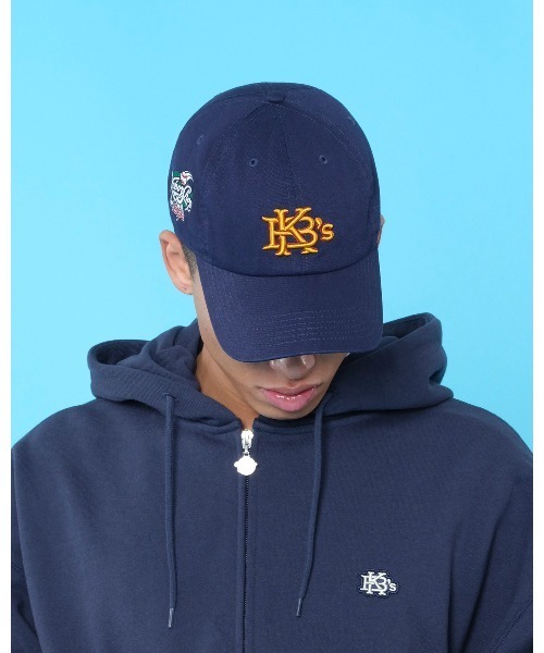 KEBOZ（ケボズ）の「EFG 6 PANNEL CAP（キャップ・メンズ・ネイビー/ベージュ/オリーブ/ブラック/チャコールグレー/バーガンディー・FREE）」の8枚目の写真