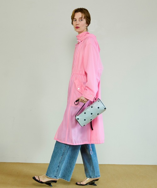 MAISON SPECIAL(メゾンスペシャル)の「Dot Narrow Double Zip Boston/ドットナローダブルジップボストン(ボストンバッグ・レディース・ブラウン/ホワイト・FREE)」の8枚目の写真