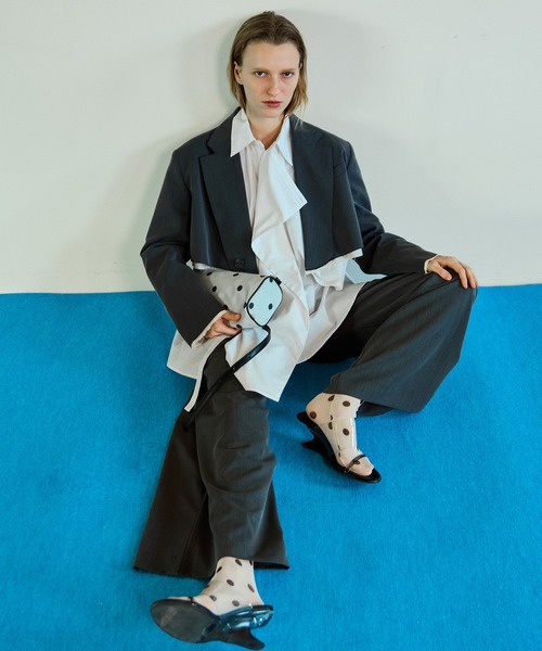 MAISON SPECIAL(メゾンスペシャル)の「Dot Narrow Double Zip Boston/ドットナローダブルジップボストン(ボストンバッグ・レディース・ブラウン/ホワイト・FREE)」の22枚目の写真