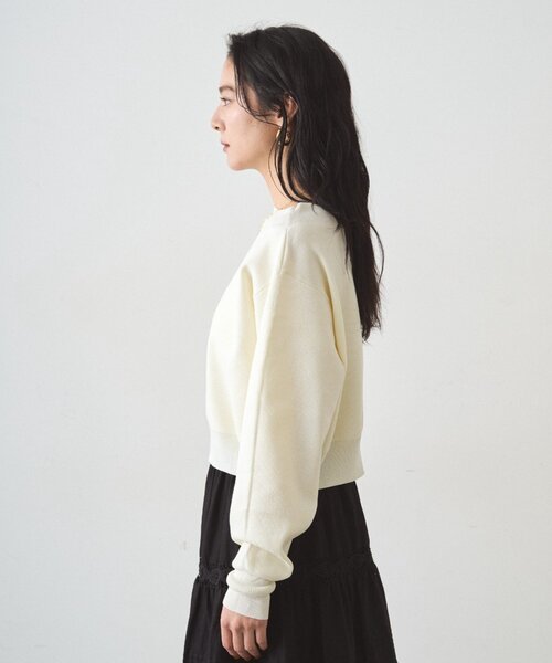 LOUNGEDRESS（ラウンジドレス）の「ジョーゼットオフショルニット（ニット/セーター・レディース・グレイッシュベージュ/ブラック/オフホワイト・FREE）」の20枚目の写真