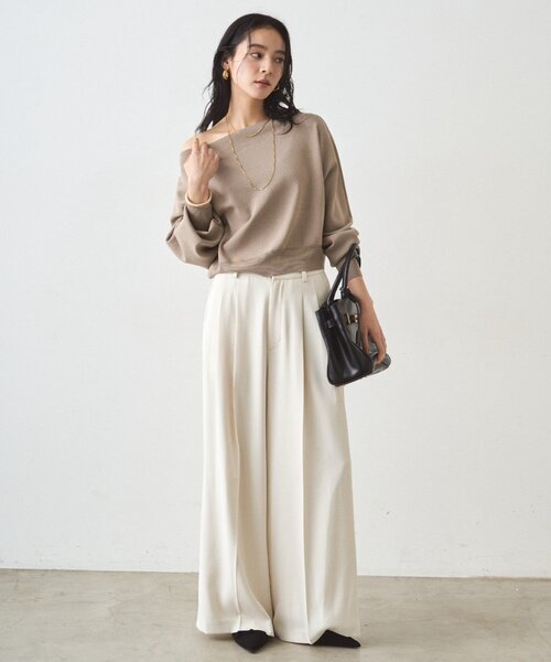 ジョーゼットオフショルニット（ニット/セーター）｜LOUNGEDRESS