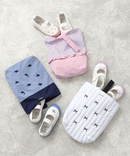 apres les cours（アプレレクール）の「かんたんフィット レースフリル上履き（スリッポン・キッズ・ラベンダー・15 /16/17/18/19）」の5枚目の写真