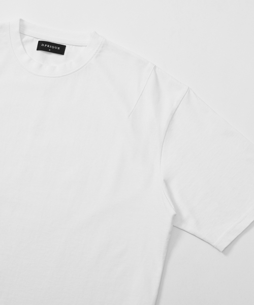 D.PRIQUE(ディープリーク)の「クラシックコットンTシャツ - ホワイト(Tシャツ/カットソー・メンズ・その他・MEDIUM/LARGE)」の3枚目の写真