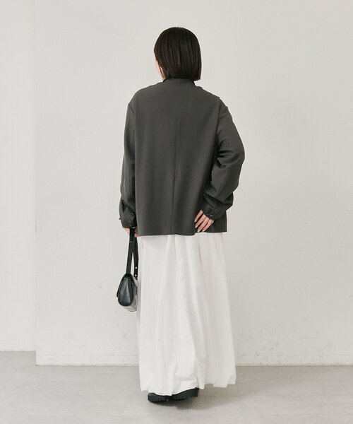 mystic(ミスティック)の「ドロストスリーブテーラードジャケット(テーラードジャケット・レディース・チャコールグレー/アイボリー/ベージュ・FREE)」の21枚目の写真
