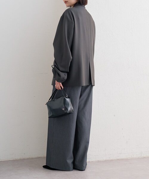 mystic(ミスティック)の「ドロストスリーブテーラードジャケット(テーラードジャケット・レディース・チャコールグレー/アイボリー/ベージュ・FREE)」の15枚目の写真