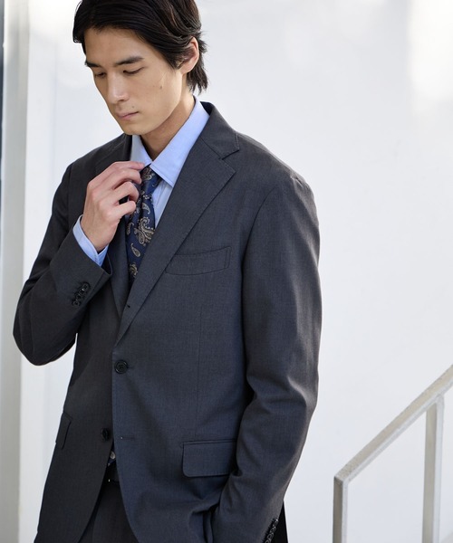 GLOBAL WORK（グローバルワーク）の「ストレッチTWジャケット/Salon de GW/600867（テーラードジャケット・メンズ・ネイビー/グレイッシュベージュ/チャコールグレー/モカ・X-LARGE/LARGE/MEDIUM/SMALL）」の11枚目の写真