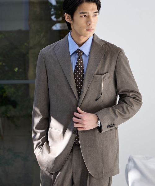 GLOBAL WORK（グローバルワーク）の「ストレッチTWジャケット/Salon de GW/600867（テーラードジャケット・メンズ・ネイビー/グレイッシュベージュ/チャコールグレー/モカ・X-LARGE/LARGE/MEDIUM/SMALL）」の15枚目の写真