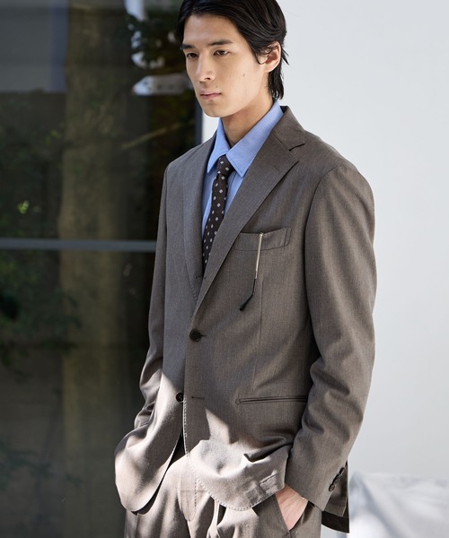 GLOBAL WORK（グローバルワーク）の「ストレッチTWジャケット/Salon de GW/600867（テーラードジャケット・メンズ・ネイビー/グレイッシュベージュ/チャコールグレー/モカ・X-LARGE/LARGE/MEDIUM/SMALL）」の17枚目の写真