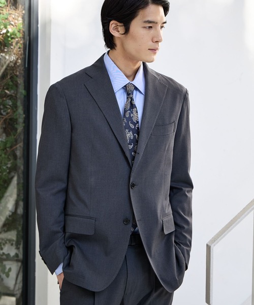 GLOBAL WORK（グローバルワーク）の「ストレッチTWジャケット/Salon de GW/600867（テーラードジャケット・メンズ・ネイビー/グレイッシュベージュ/チャコールグレー/モカ・X-LARGE/LARGE/MEDIUM/SMALL）」の9枚目の写真