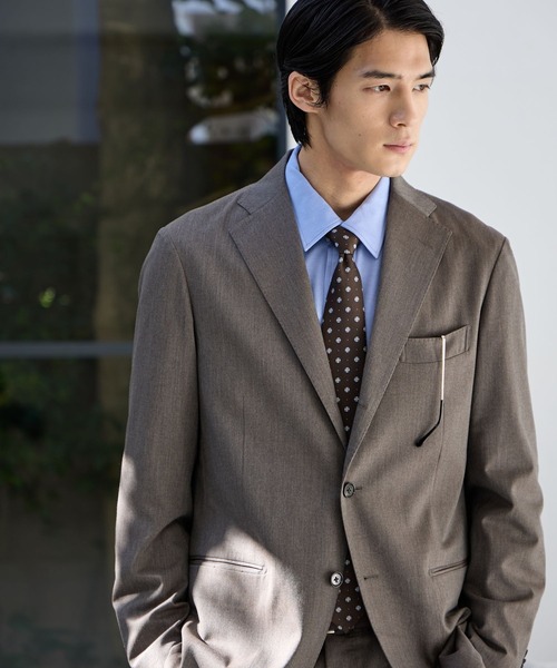 GLOBAL WORK（グローバルワーク）の「ストレッチTWジャケット/Salon de GW/600867（テーラードジャケット・メンズ・ネイビー/グレイッシュベージュ/チャコールグレー/モカ・X-LARGE/LARGE/MEDIUM/SMALL）」の21枚目の写真