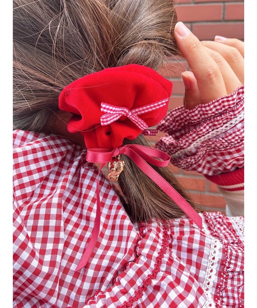 リボンいっぱいベロアシュシュ（シュシュ）｜PINK HOUSE（ピンクハウス