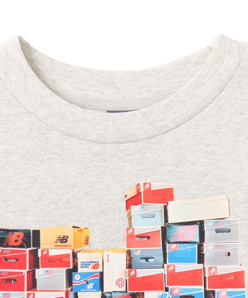 NEW BALANCE(ニューバランス)の「New Balance Boxes T-Shirt / ニューバランス ボックス Tシャツ(Tシャツ/カットソー・メンズ・グレー/ブラック・XXL/XL/L/M/S)」の3枚目の写真