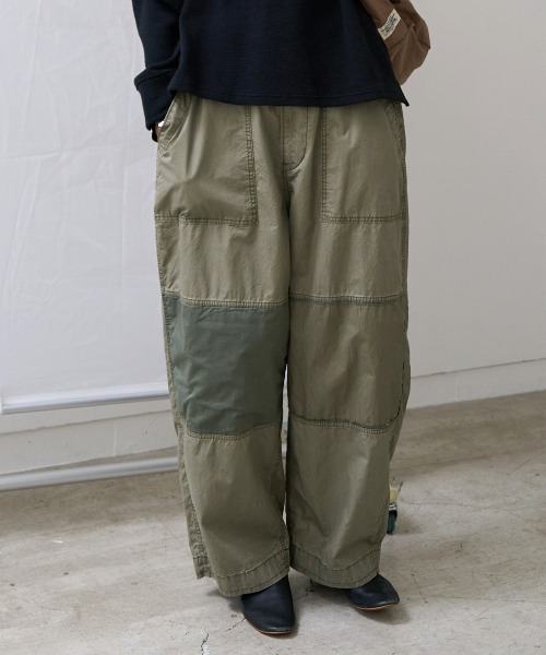 RNA-N（アールエヌエーエヌ）の「R4437 リメイクベイカーパンツ（その他パンツ・レディース・オリーブ/スミクロ・FREE）」の2枚目の写真