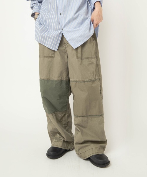 RNA-N（アールエヌエーエヌ）の「R4437 リメイクベイカーパンツ（その他パンツ・レディース・オリーブ/スミクロ・FREE）」の4枚目の写真