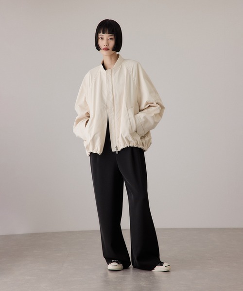 ADAM ET ROPE'（アダムエロペ）の「【サステナブル】ジレコンビロンパース（つなぎ/オールインワン・レディース・キナリ/ブラック・36/38）」の15枚目の写真