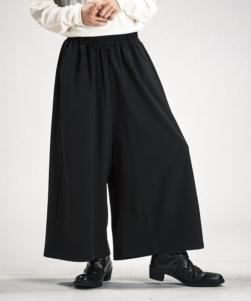 NO ID.(ノーアイディ)の「【NO ID.】Layered Cape Baggy Trousers / レイヤード ケープ バギー トラウザーズ(スラックス・メンズ・ブラック/グレー・1/2)」の21枚目の写真