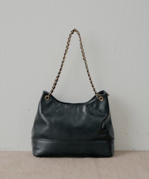 Chico(チコ)の「チェーンショルダーバッグ(ショルダーバッグ・レディース・アイボリー/ブラック/ブラウン/ベージュ・FREE)」の6枚目の写真