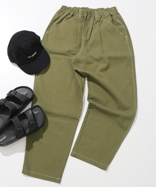 KRIFF MAYER Kid's Collection(クリフメイヤーキッズコレクション)の「9分丈シェフパンツ(その他パンツ・キッズ・チャコール/ベージュ/イエロー/オリーブ・120/130/140/150/160/170)」の3枚目の写真