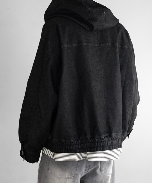 RUUBON（ルーボン）の「【RUUBON】fireman hooded hunting blouson / ファイヤーマン フーデッド ハンティング ブルゾン / フードジャケット（ブルゾン・メンズ・ブラック/グレー・L/M/S）」の10枚目の写真