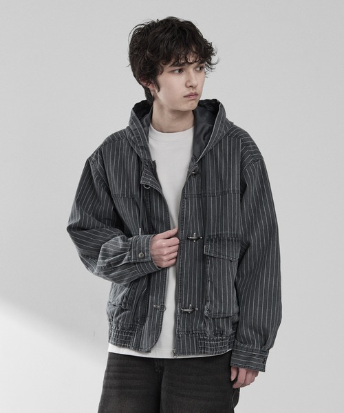 RUUBON（ルーボン）の「【RUUBON】fireman hooded hunting blouson / ファイヤーマン フーデッド ハンティング ブルゾン / フードジャケット（ブルゾン・メンズ・ブラック/グレー・L/M/S）」の13枚目の写真