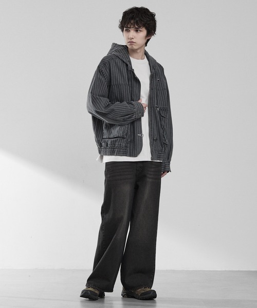 RUUBON（ルーボン）の「【RUUBON】fireman hooded hunting blouson / ファイヤーマン フーデッド ハンティング ブルゾン / フードジャケット（ブルゾン・メンズ・ブラック/グレー・L/M/S）」の15枚目の写真