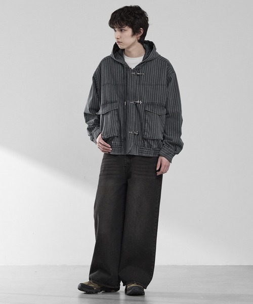 RUUBON（ルーボン）の「【RUUBON】fireman hooded hunting blouson / ファイヤーマン フーデッド ハンティング ブルゾン / フードジャケット（ブルゾン・メンズ・ブラック/グレー・L/M/S）」の16枚目の写真