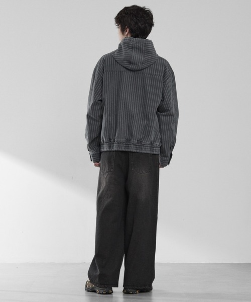 RUUBON（ルーボン）の「【RUUBON】fireman hooded hunting blouson / ファイヤーマン フーデッド ハンティング ブルゾン / フードジャケット（ブルゾン・メンズ・ブラック/グレー・L/M/S）」の18枚目の写真