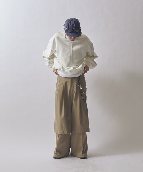 Lui's(ルイス)の「SURJENT レイヤードパンツ(その他パンツ・メンズ・ベージュ/ブラック・2/1)」の13枚目の写真