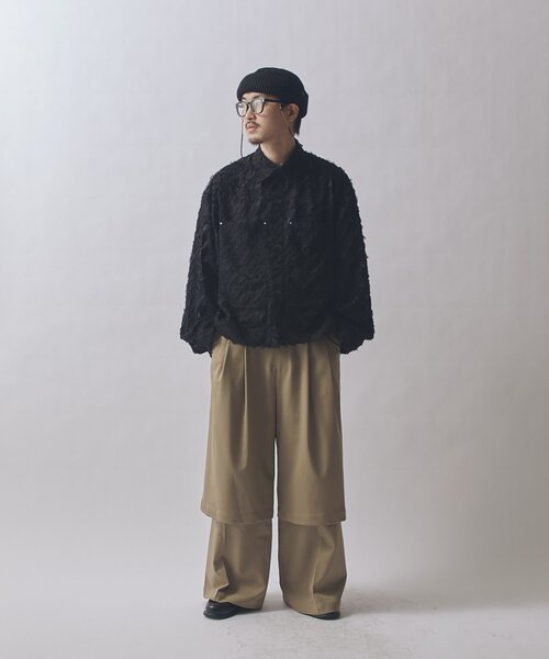 Lui's(ルイス)の「SURJENT レイヤードパンツ(その他パンツ・メンズ・ベージュ/ブラック・2/1)」の16枚目の写真