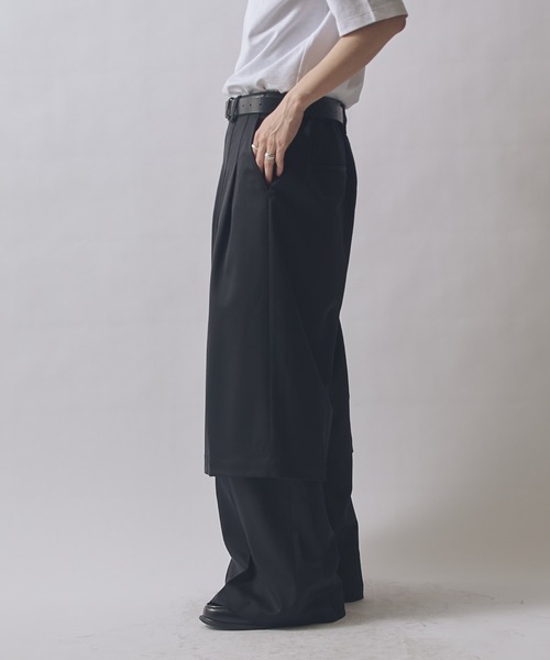 Lui's(ルイス)の「SURJENT レイヤードパンツ(その他パンツ・メンズ・ベージュ/ブラック・2/1)」の22枚目の写真