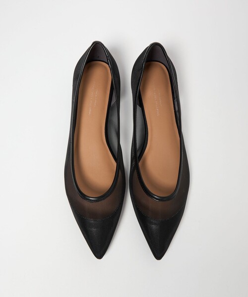 green label relaxing（グリーンレーベルリラクシング）の「ポインテッド チュール フラットシューズ（その他シューズ・レディース・シルバー/ブラック/その他1/ダークブラウン・25cm/24.5cm/24cm/23.5cm/23cm/22.5cm）」の2枚目の写真