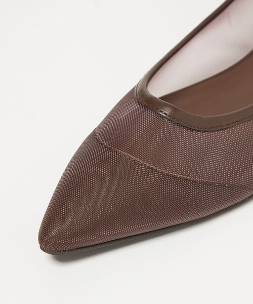 green label relaxing（グリーンレーベルリラクシング）の「ポインテッド チュール フラットシューズ（その他シューズ・レディース・シルバー/ブラック/その他1/ダークブラウン・25cm/24.5cm/24cm/23.5cm/23cm/22.5cm）」の17枚目の写真