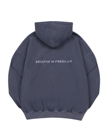 EXCURSE（エクスカース）の「ガーメントダイオーバーサイズフードパーカー（起毛）ネイビー（パーカー）」